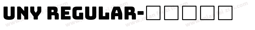 UNY Regular字体转换